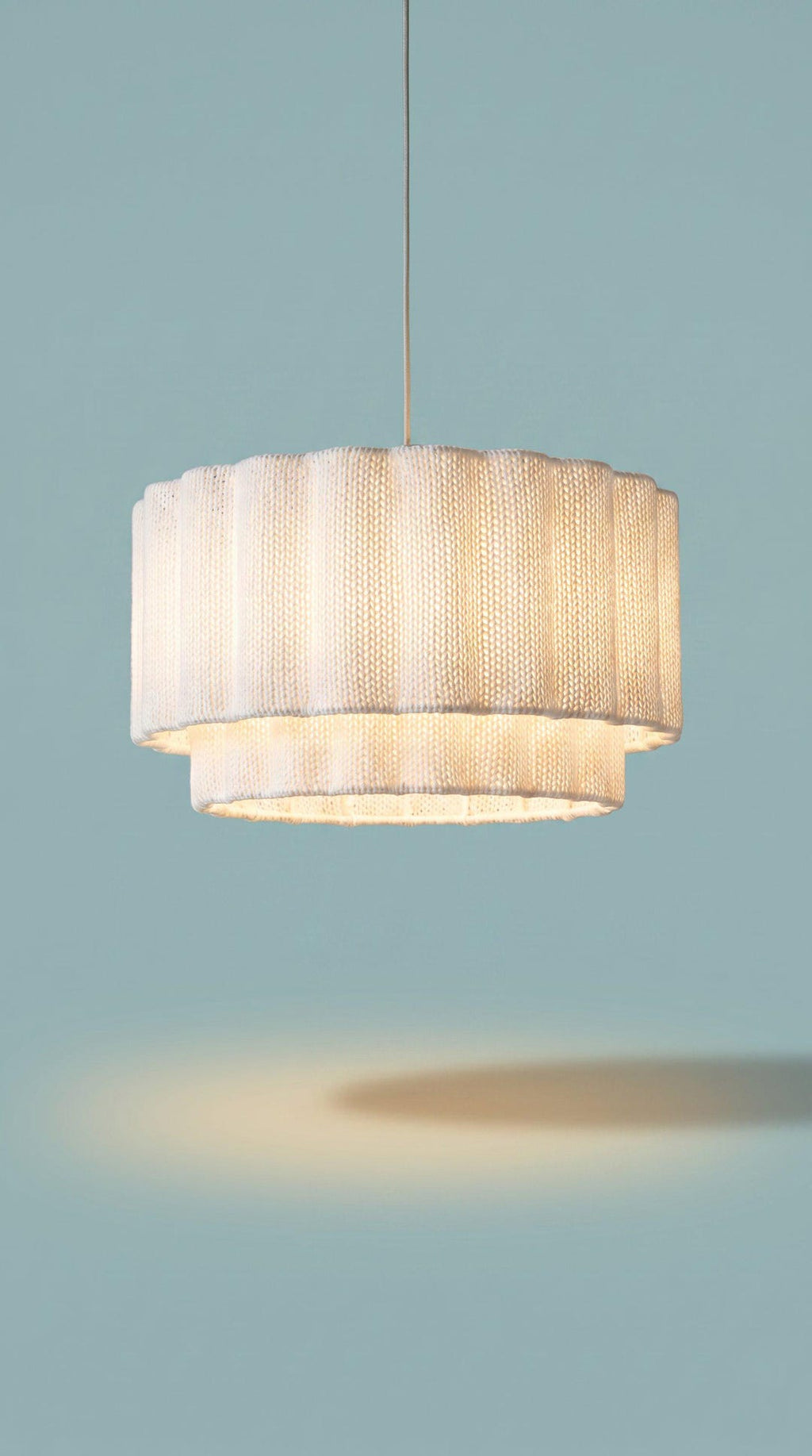 Hand-Knitted Cloth Pendant