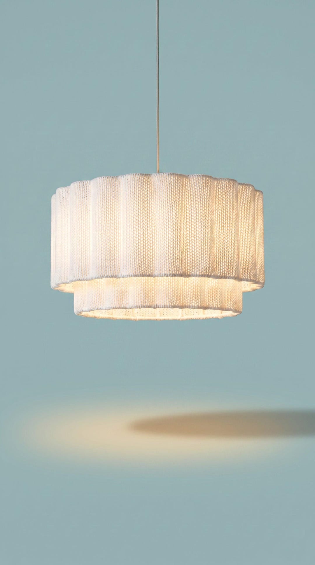 Hand-Knitted Cloth Pendant