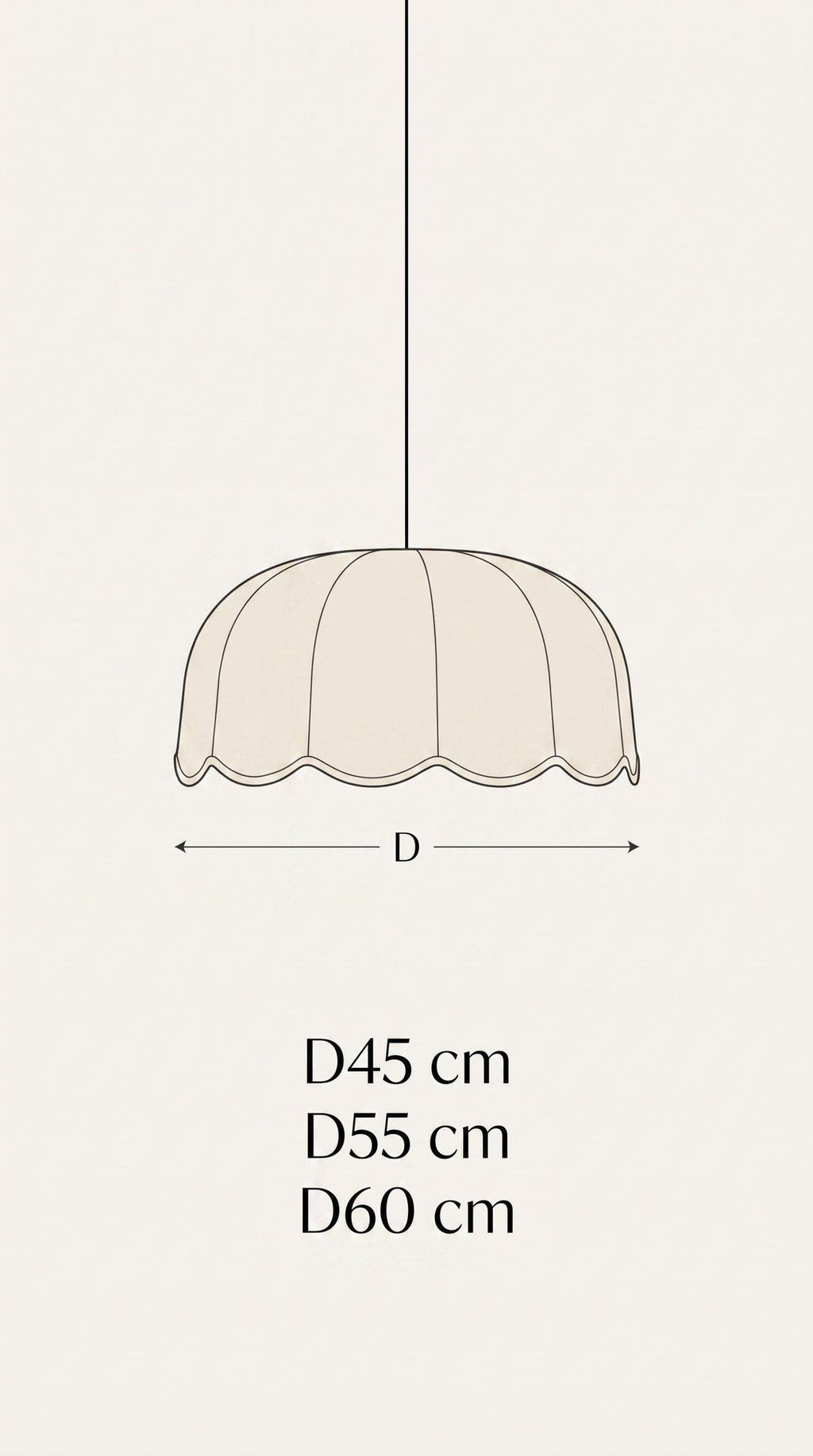 Wavy Fabric Pendant