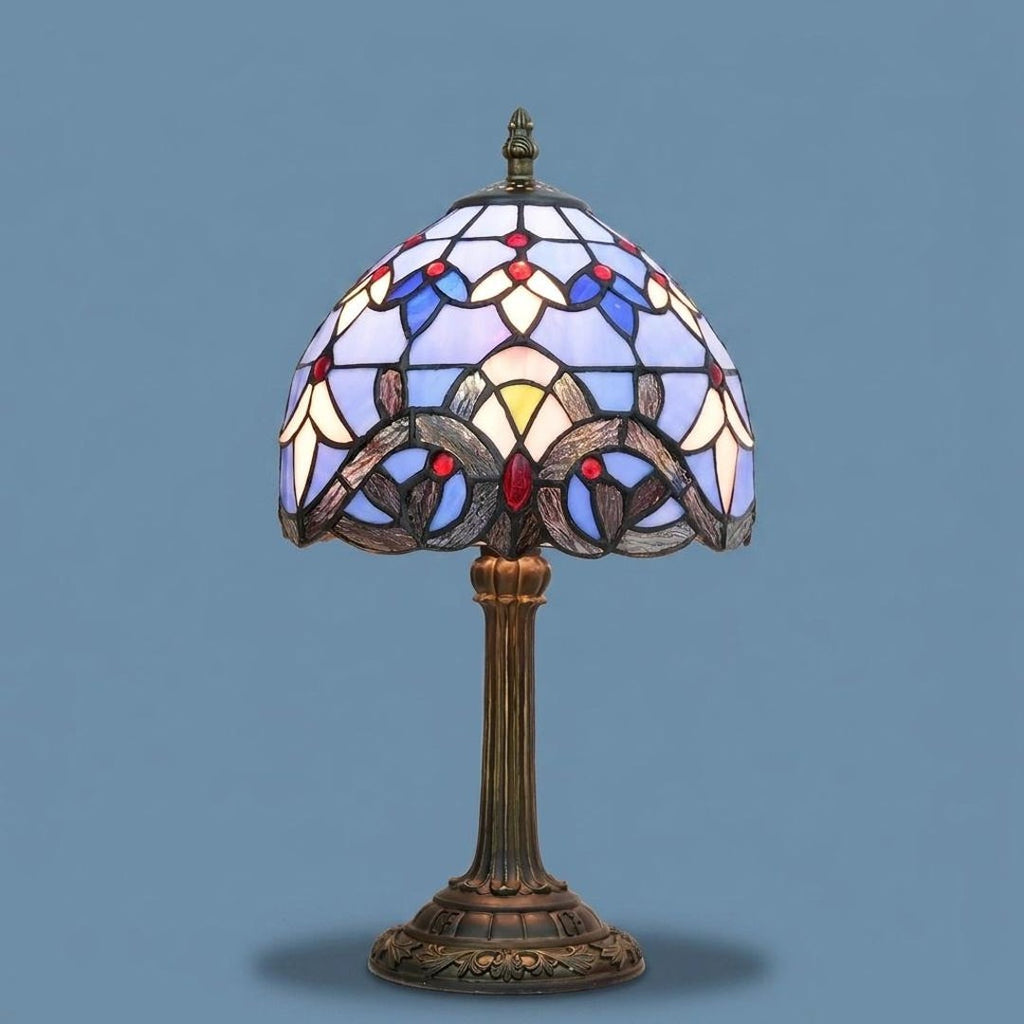 Baroque Stained Glass Table Lamp