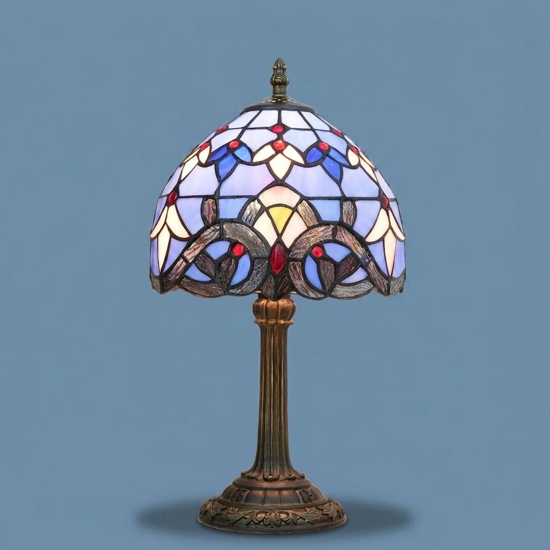 Baroque Stained Glass Table Lamp