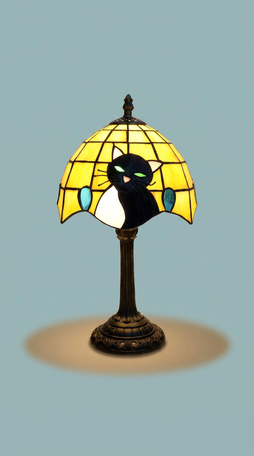 Tiffany Cat Table Lamp