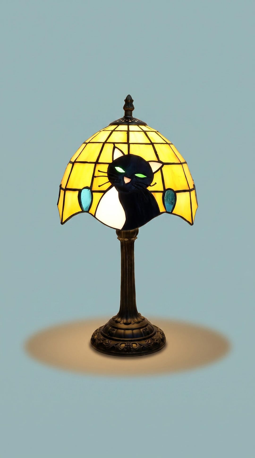 Tiffany Cat Table Lamp