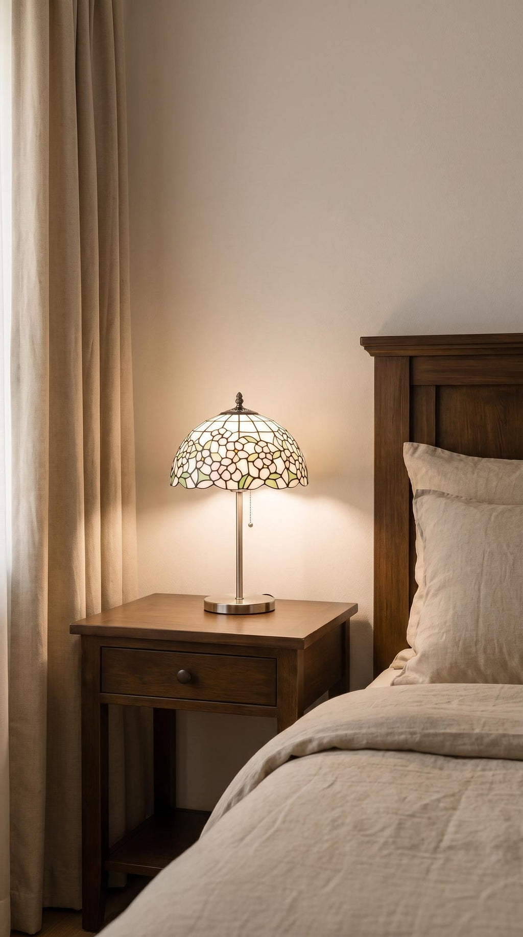 Tiffany Gypsophila Bedside Lamp