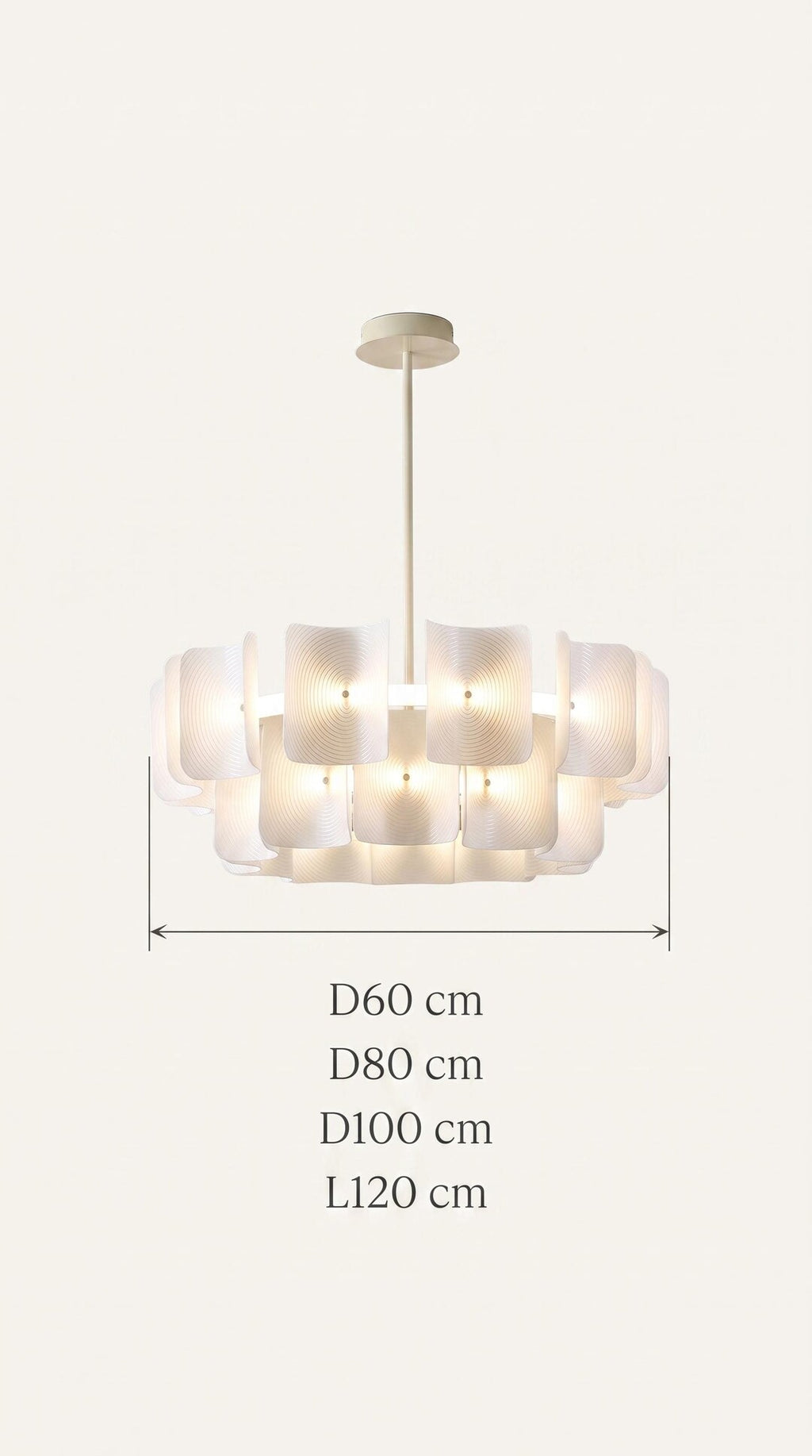 Large Acrylic Chandelier