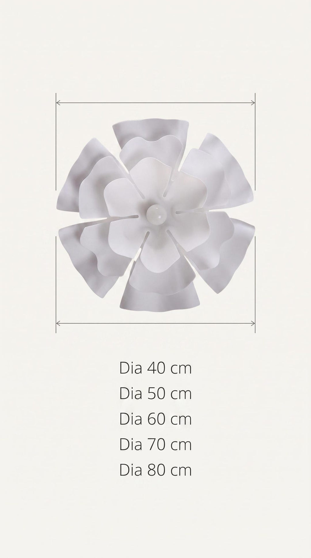 Acrylic Flower Chandelier
