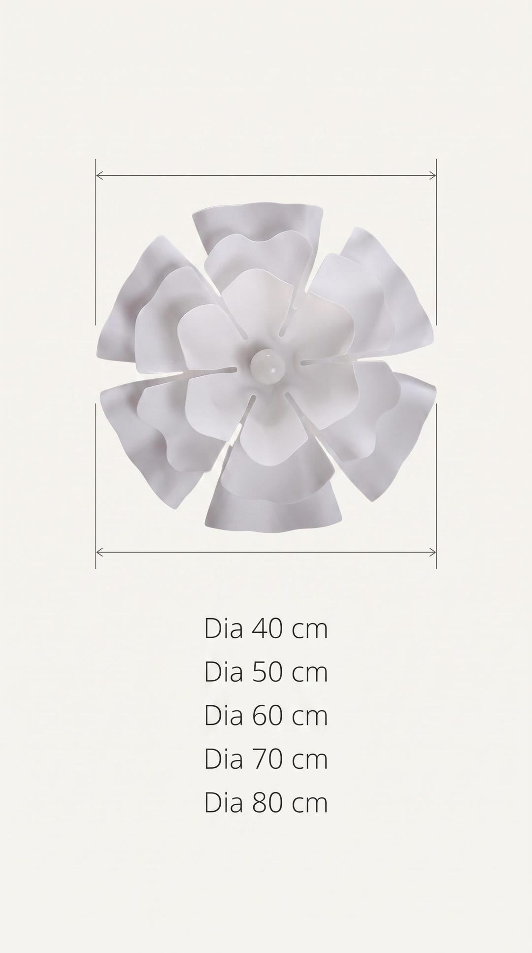 Acrylic Flower Chandelier