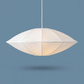 White Silk Saucer Pendant