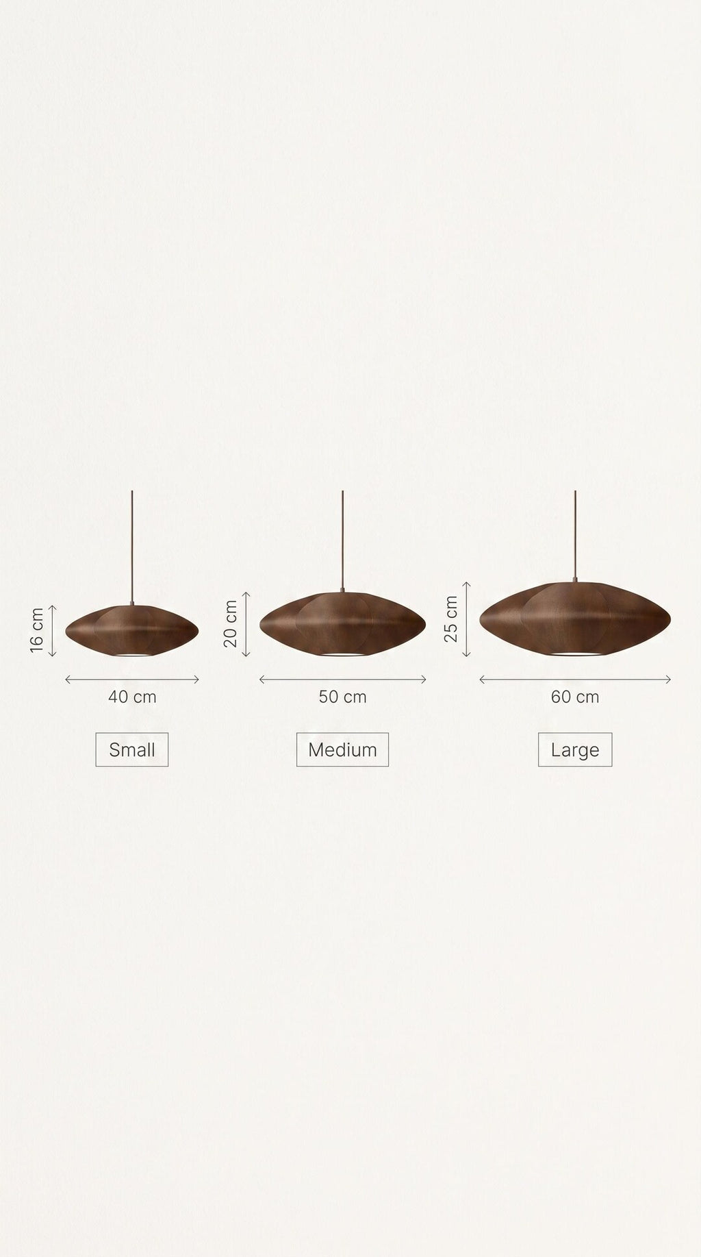 Brown Silk Saucer Pendant