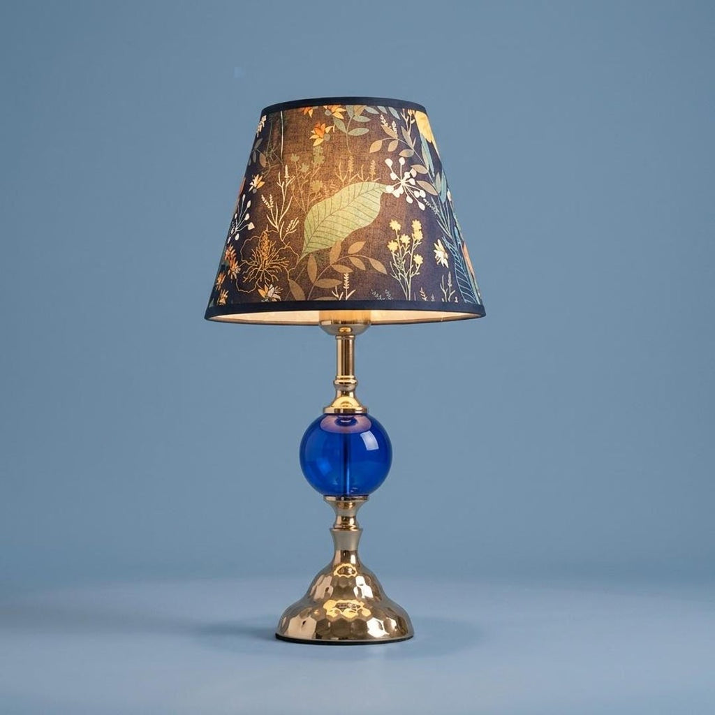 Botanical Glass Globe Table Lamp