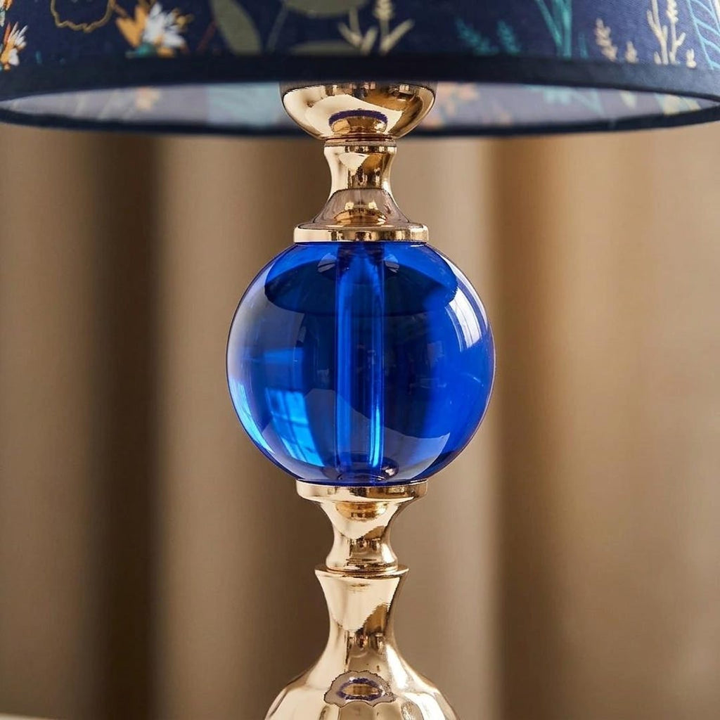 Botanical Glass Globe Table Lamp