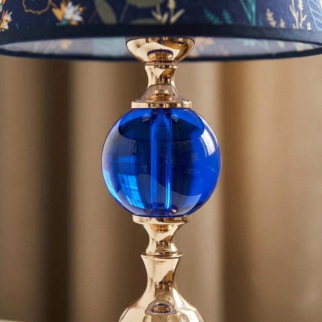 Botanical Glass Globe Table Lamp