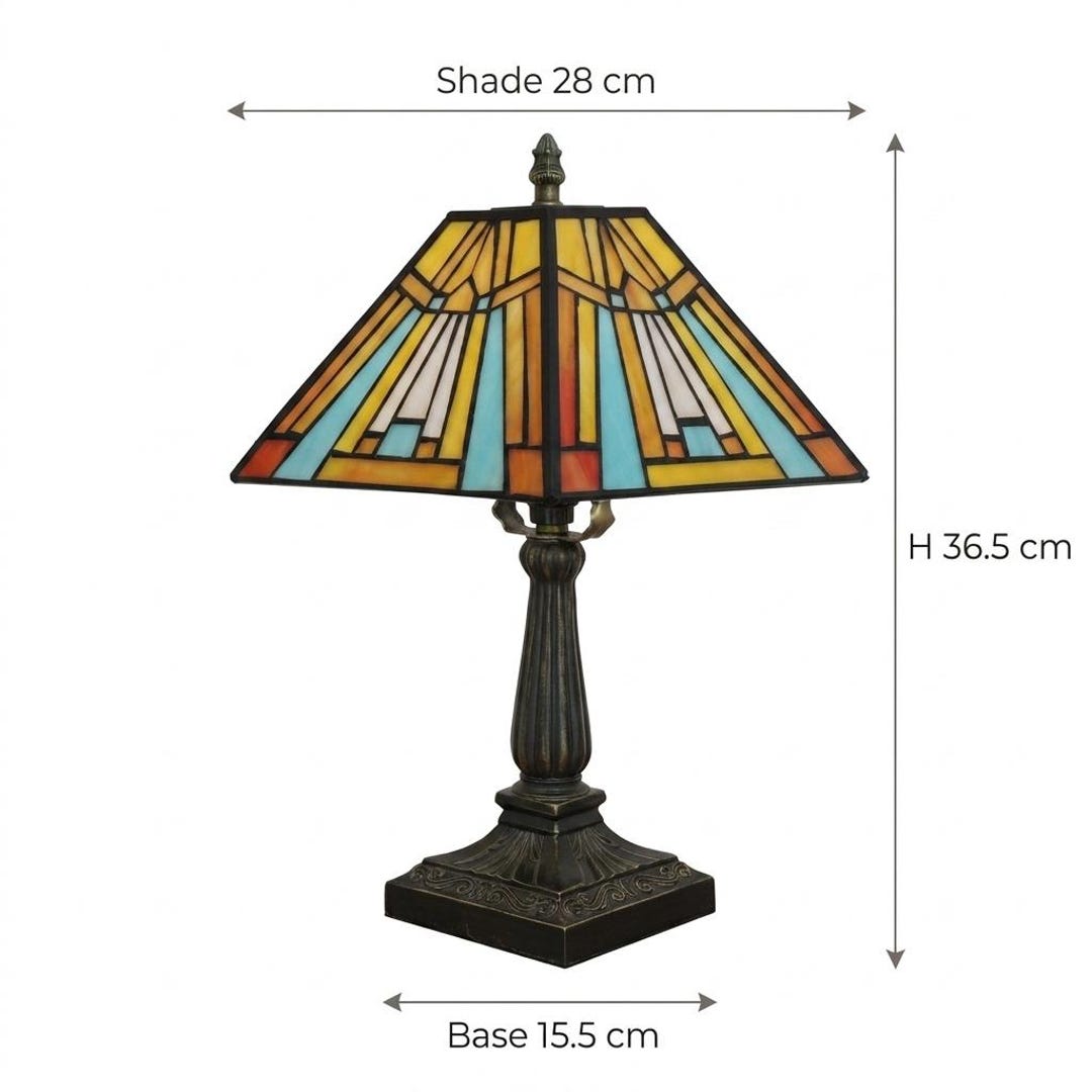 Tiffany Mission Style Table Lamp