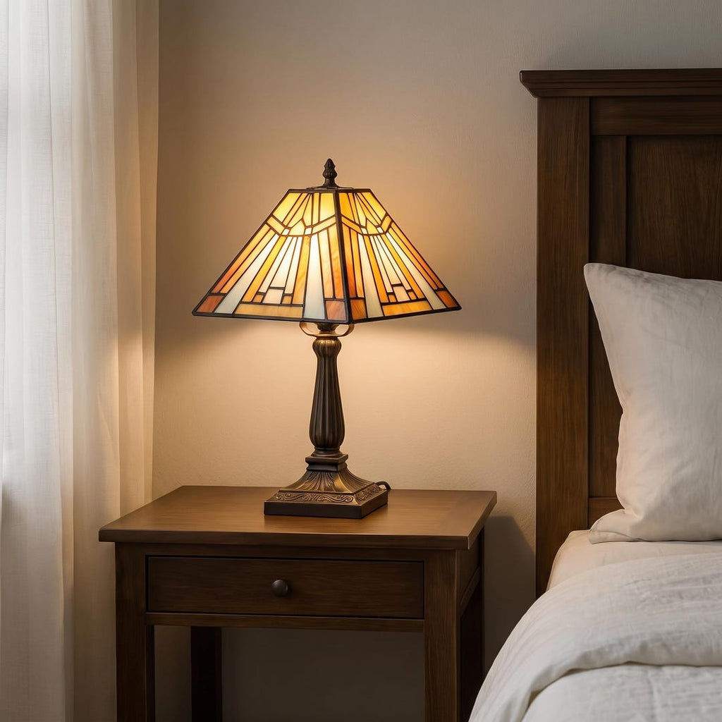 Tiffany Mission Style Table Lamp
