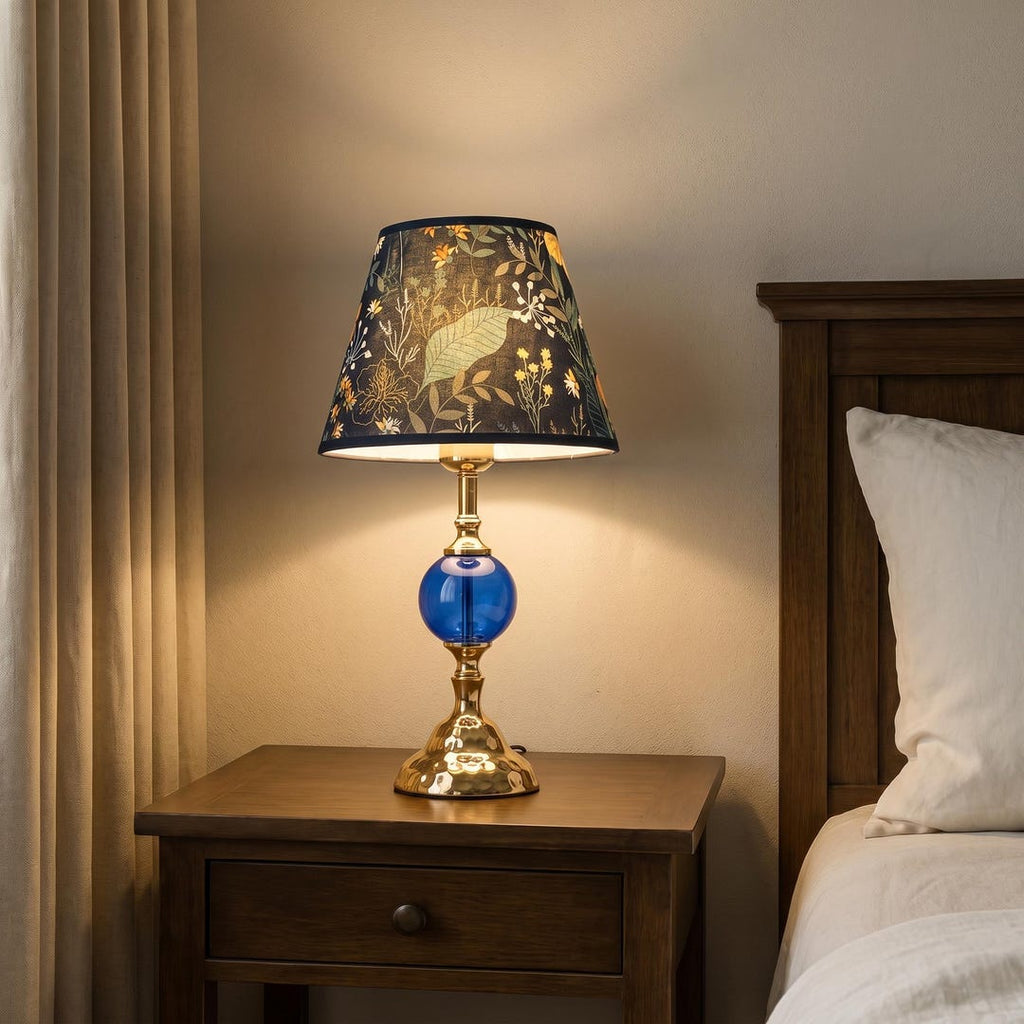 Botanical Glass Globe Table Lamp