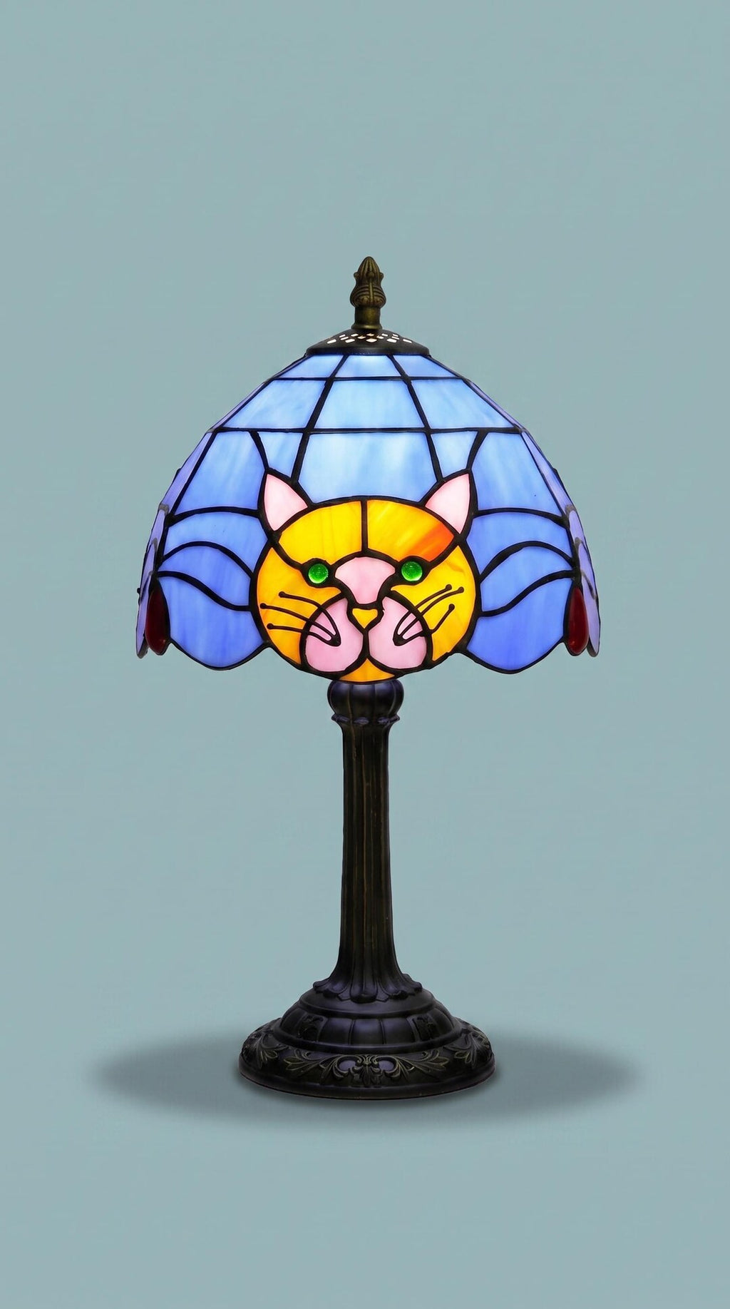 Tiffany Cat Table Lamp