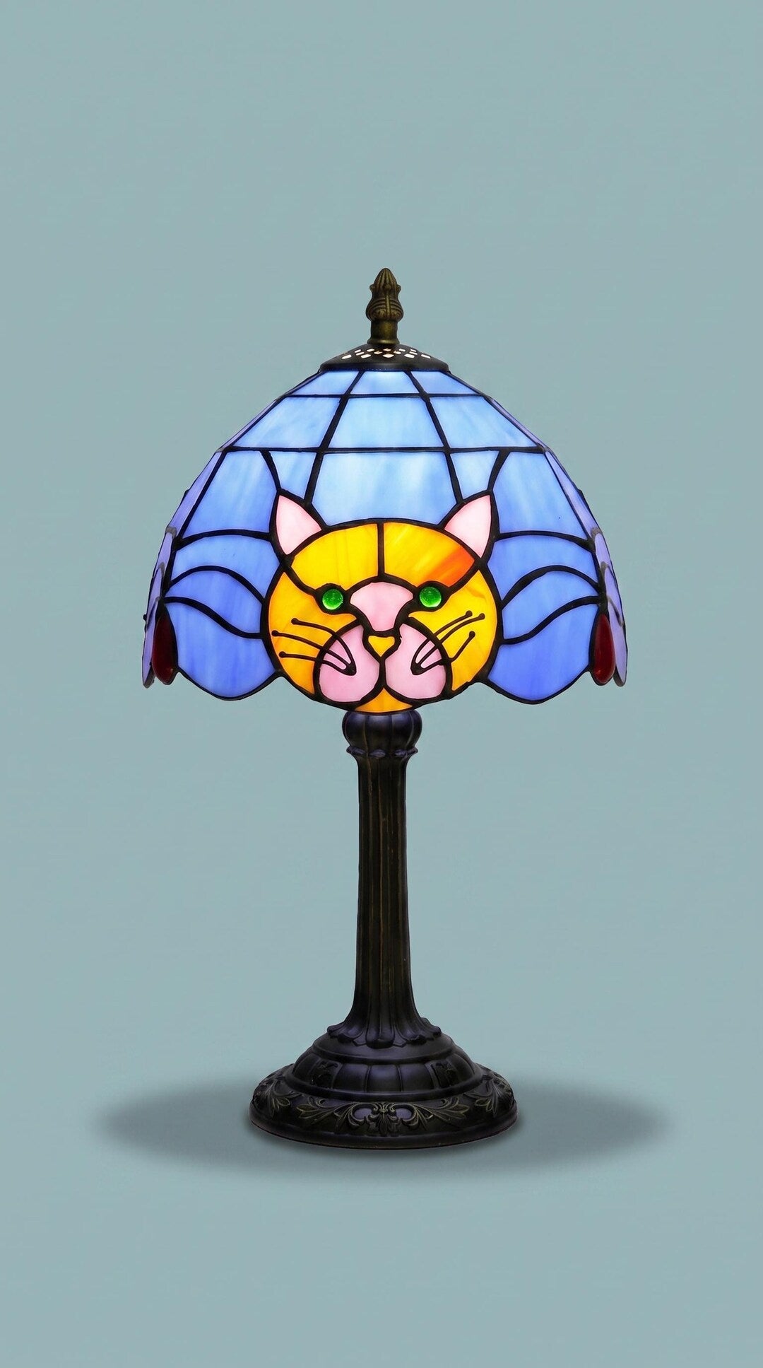Tiffany Cat Table Lamp