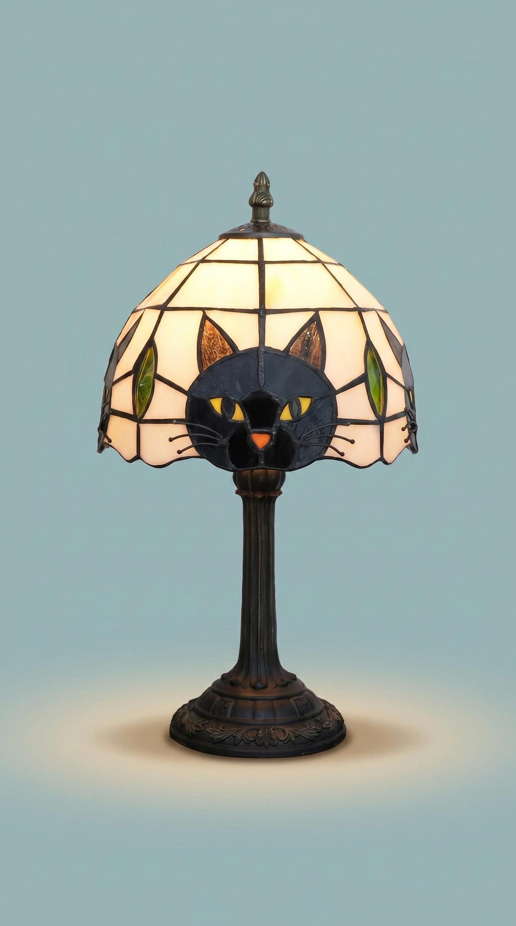 Tiffany Cat Table Lamp