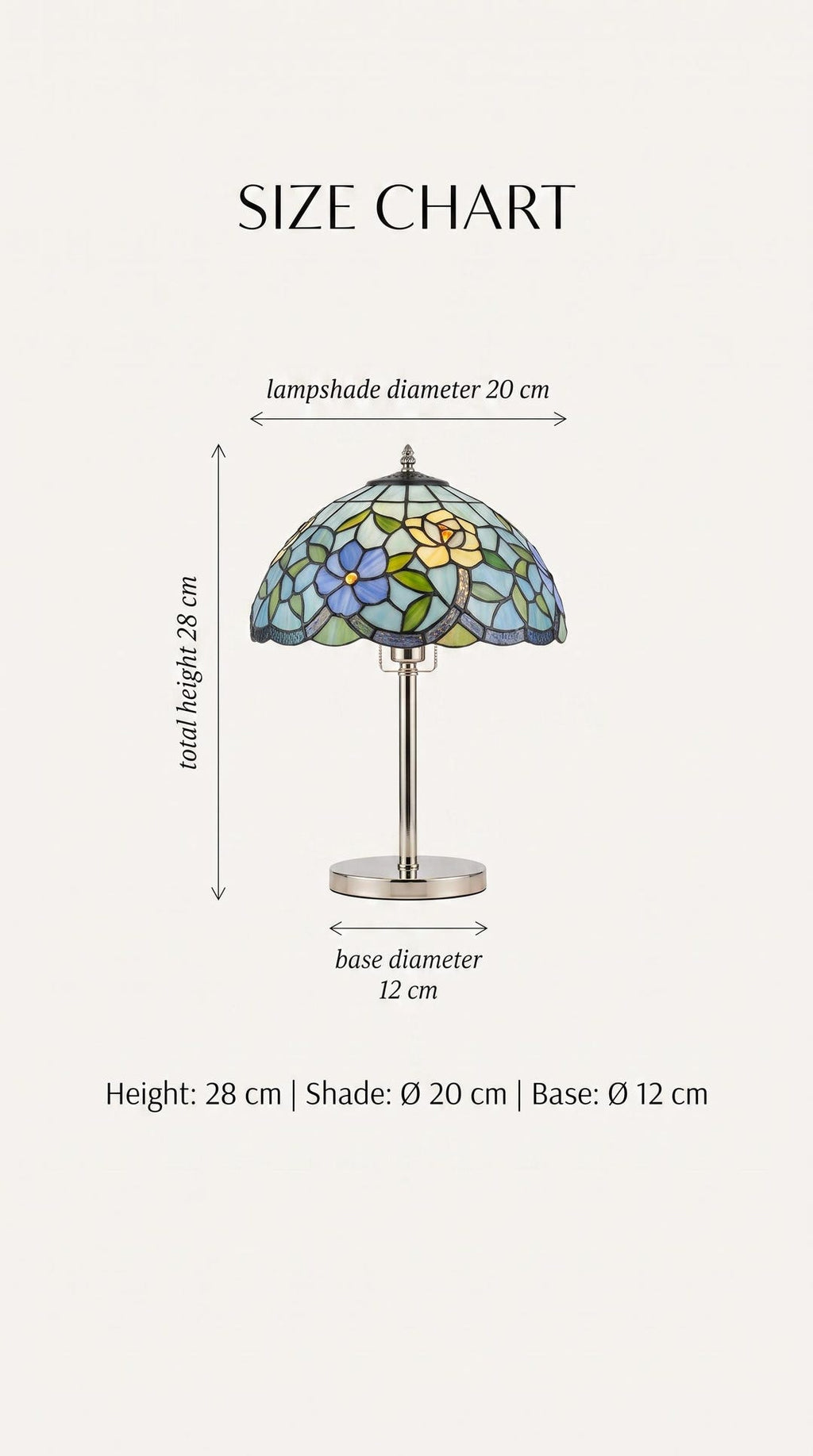Tiffany Gypsophila Bedside Lamp
