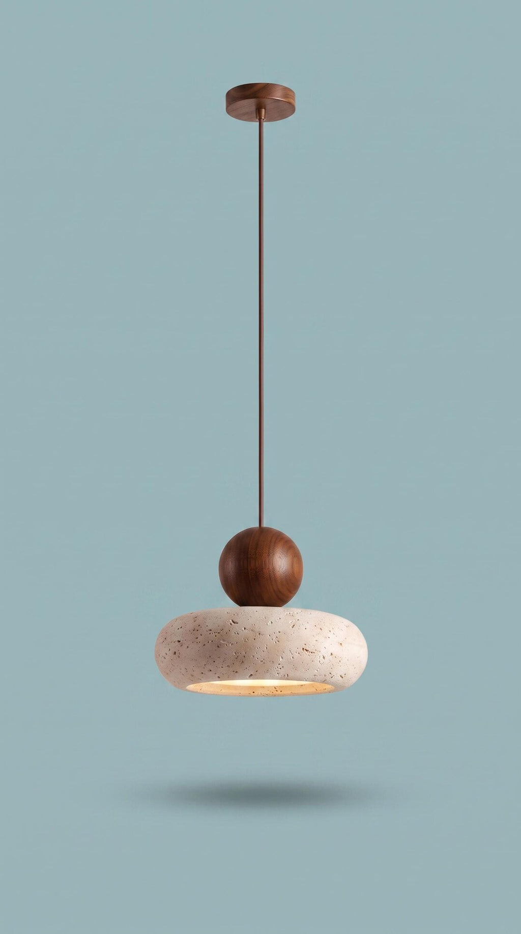 Travertine Stone Pendant Light