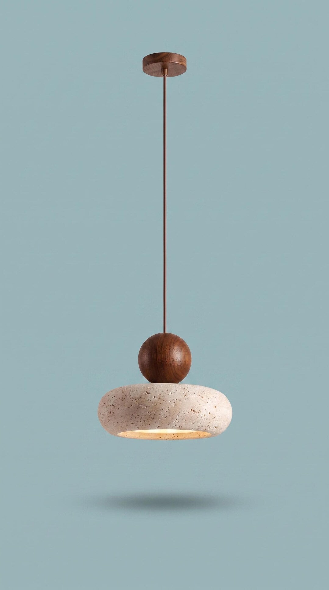 Travertine Stone Pendant Light