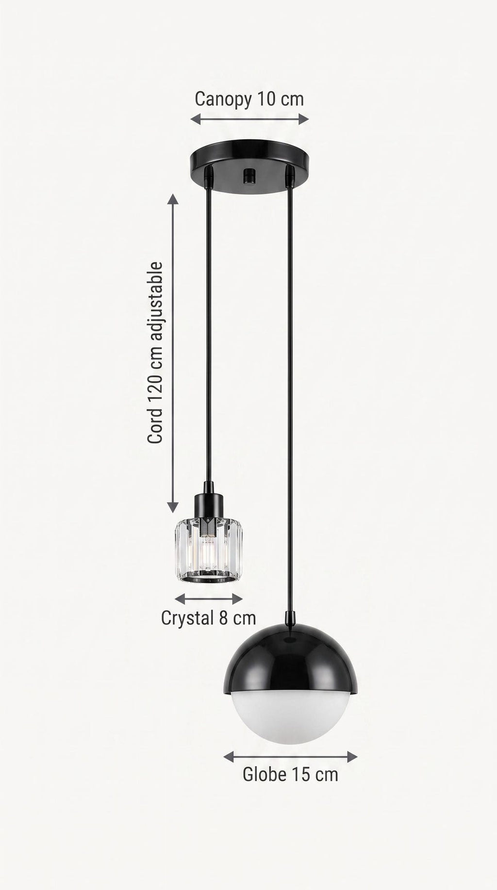 Crystal Globe Pendant Light