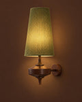 Knitted Shade Wood Wall Sconce