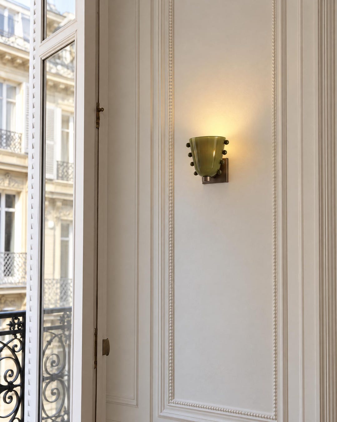 Beaded Glass Wall Sconce