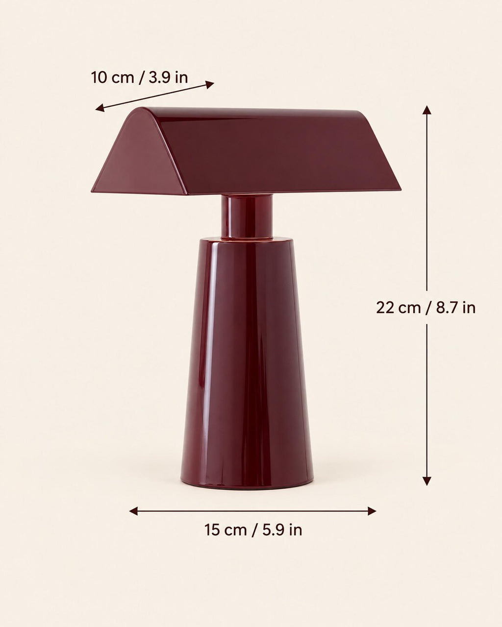 Cordless Gable Shade Table Lamp