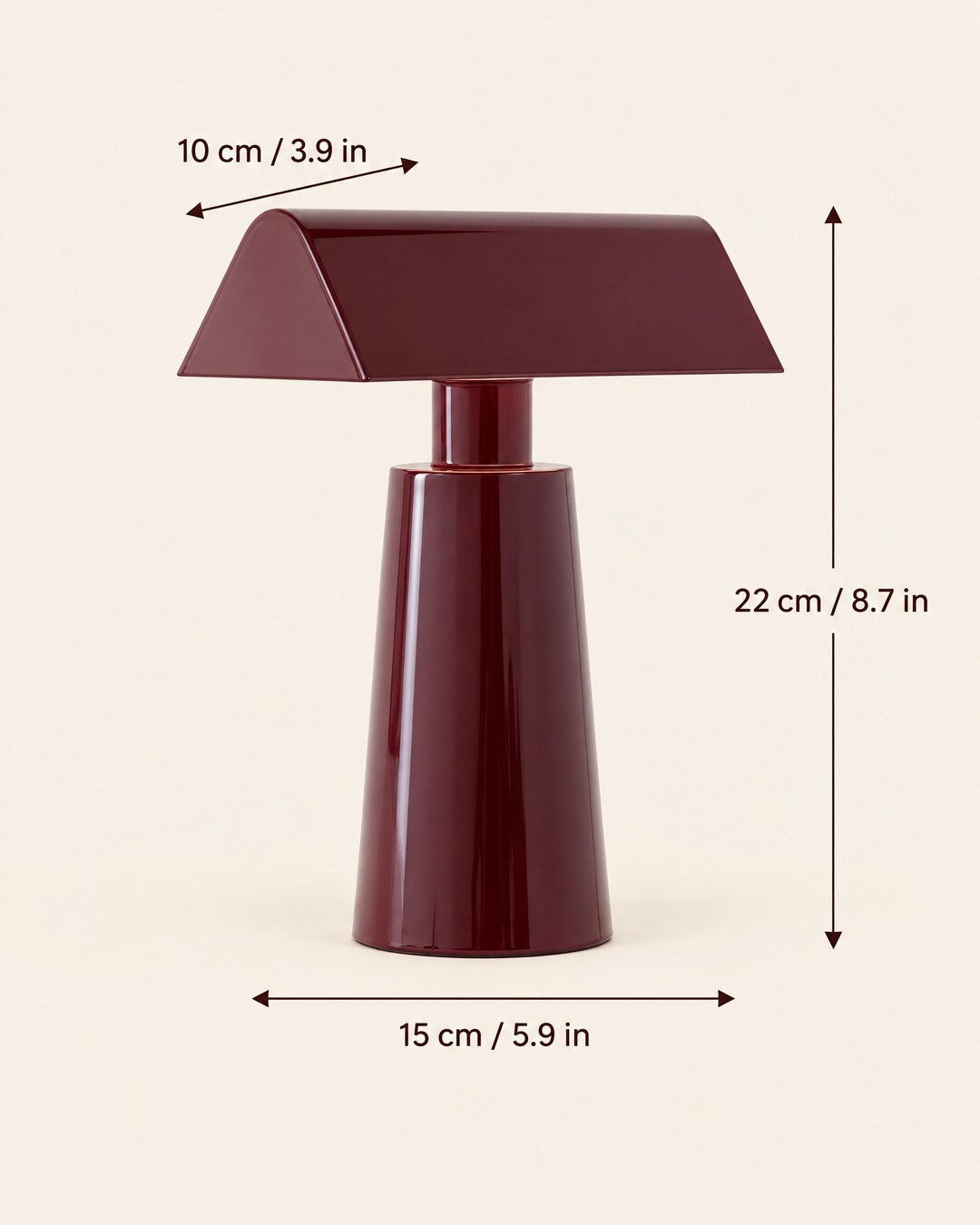 Cordless Gable Shade Table Lamp
