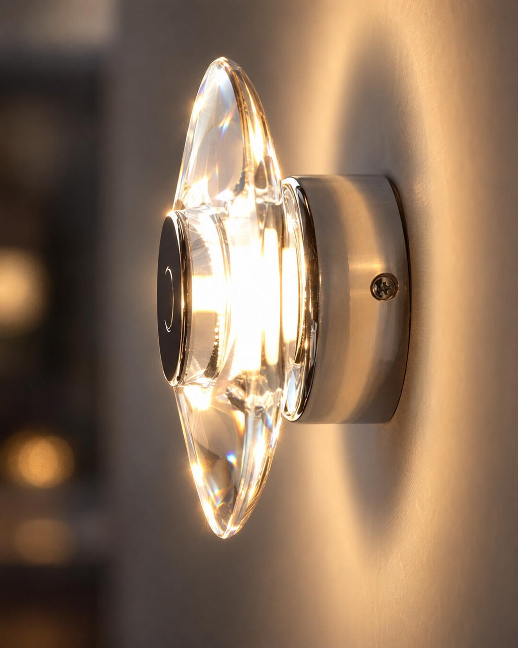 Crystal Disc Wall Sconce