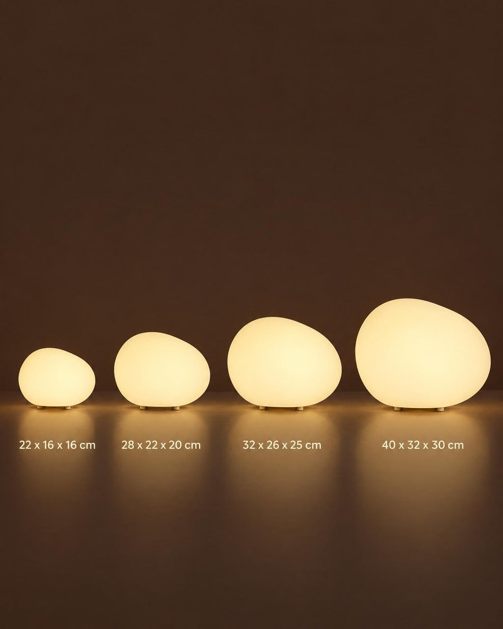 Glowing Pebble Table Lamp
