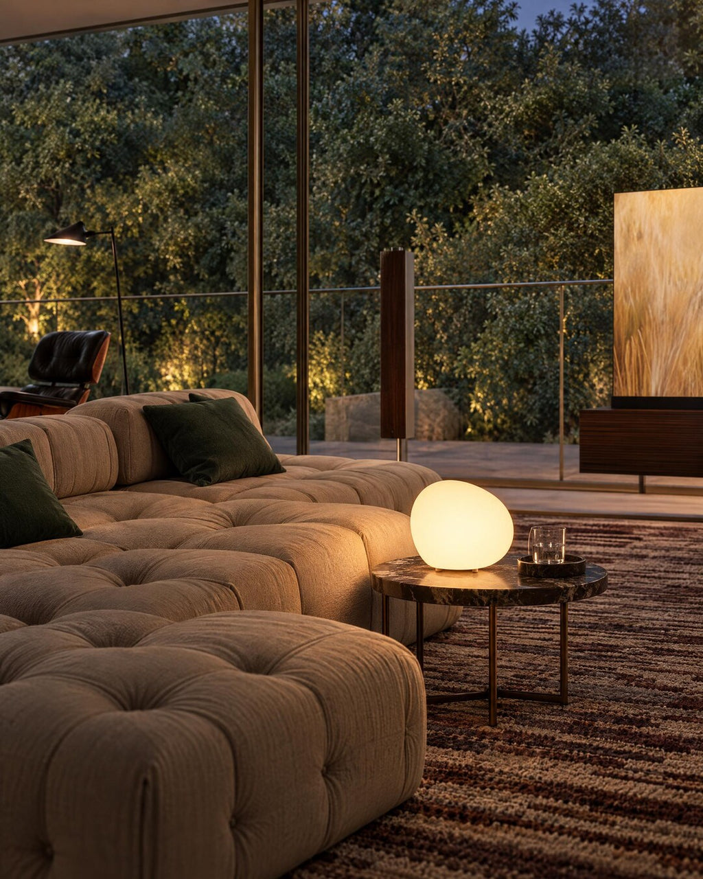 Glowing Pebble Table Lamp