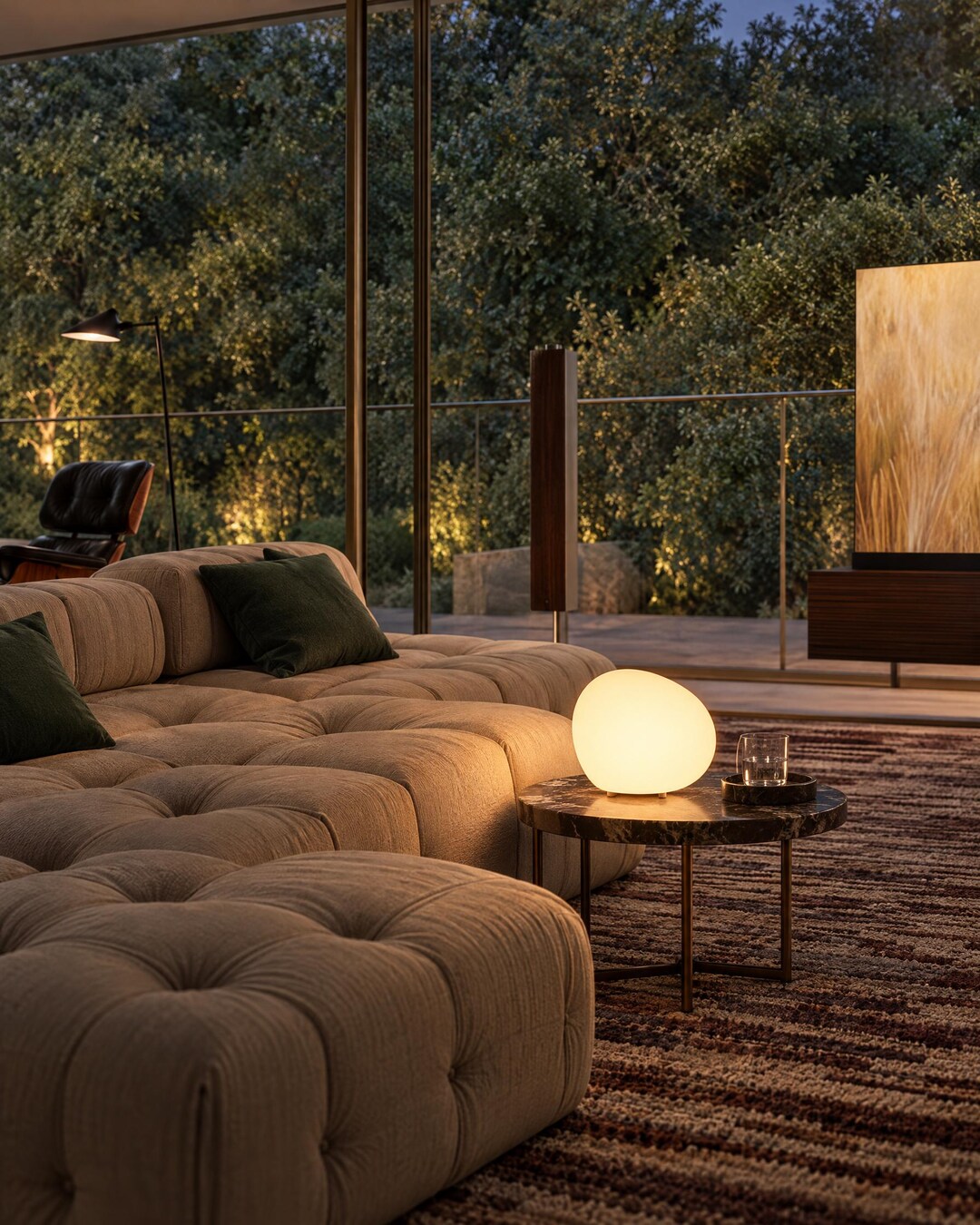 Glowing Pebble Table Lamp