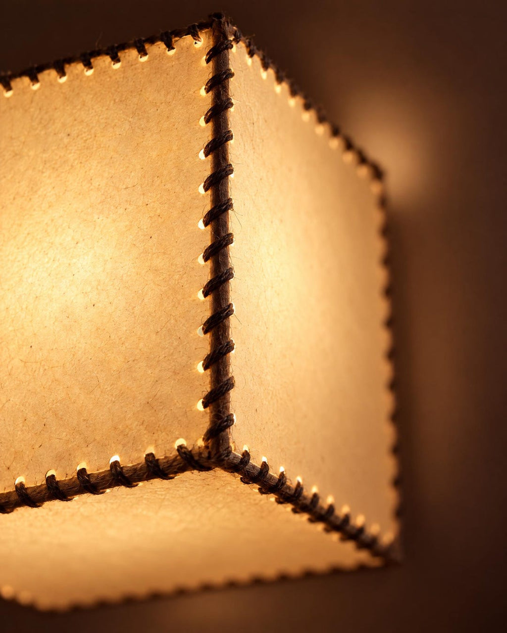 Japanese Kraft Paper Cube Wall Lamp
