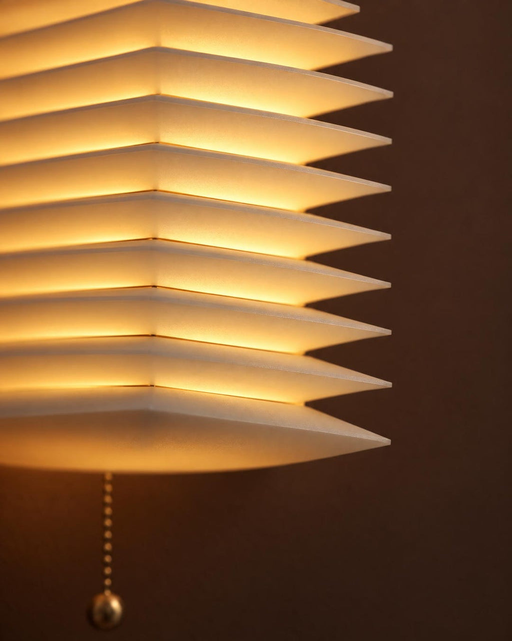 Japanese Louvered Slat Wall Lamp