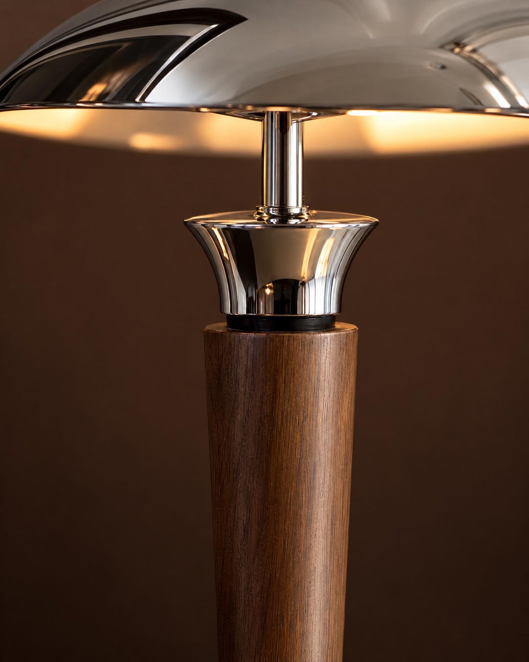 Bauhaus Silver Dome Table Lamp