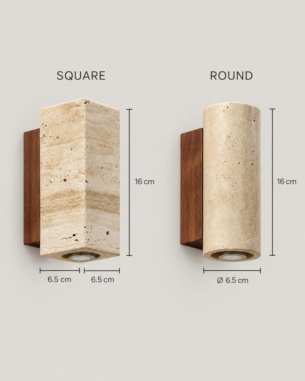 Travertine Wall Sconce