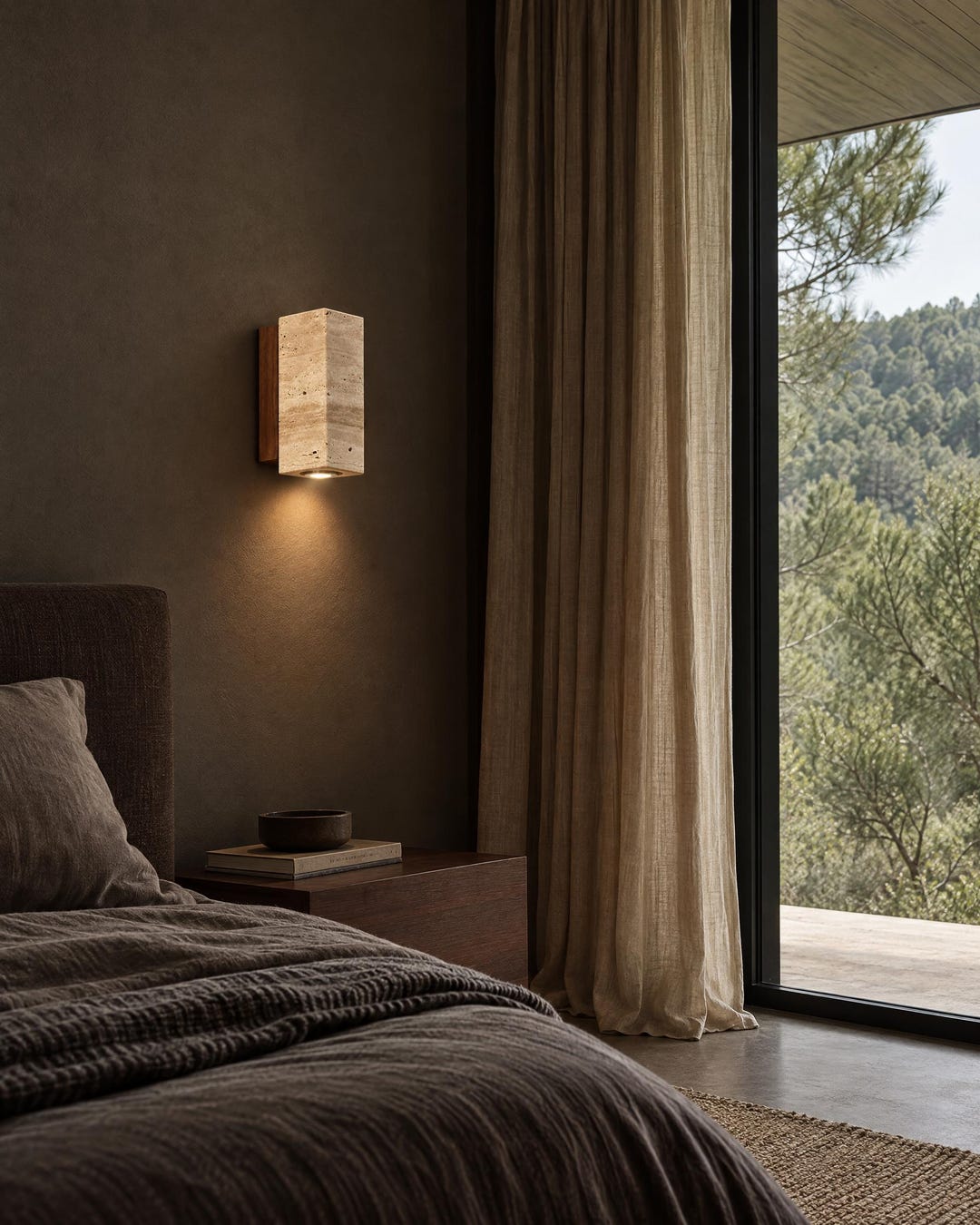 Travertine Wall Sconce