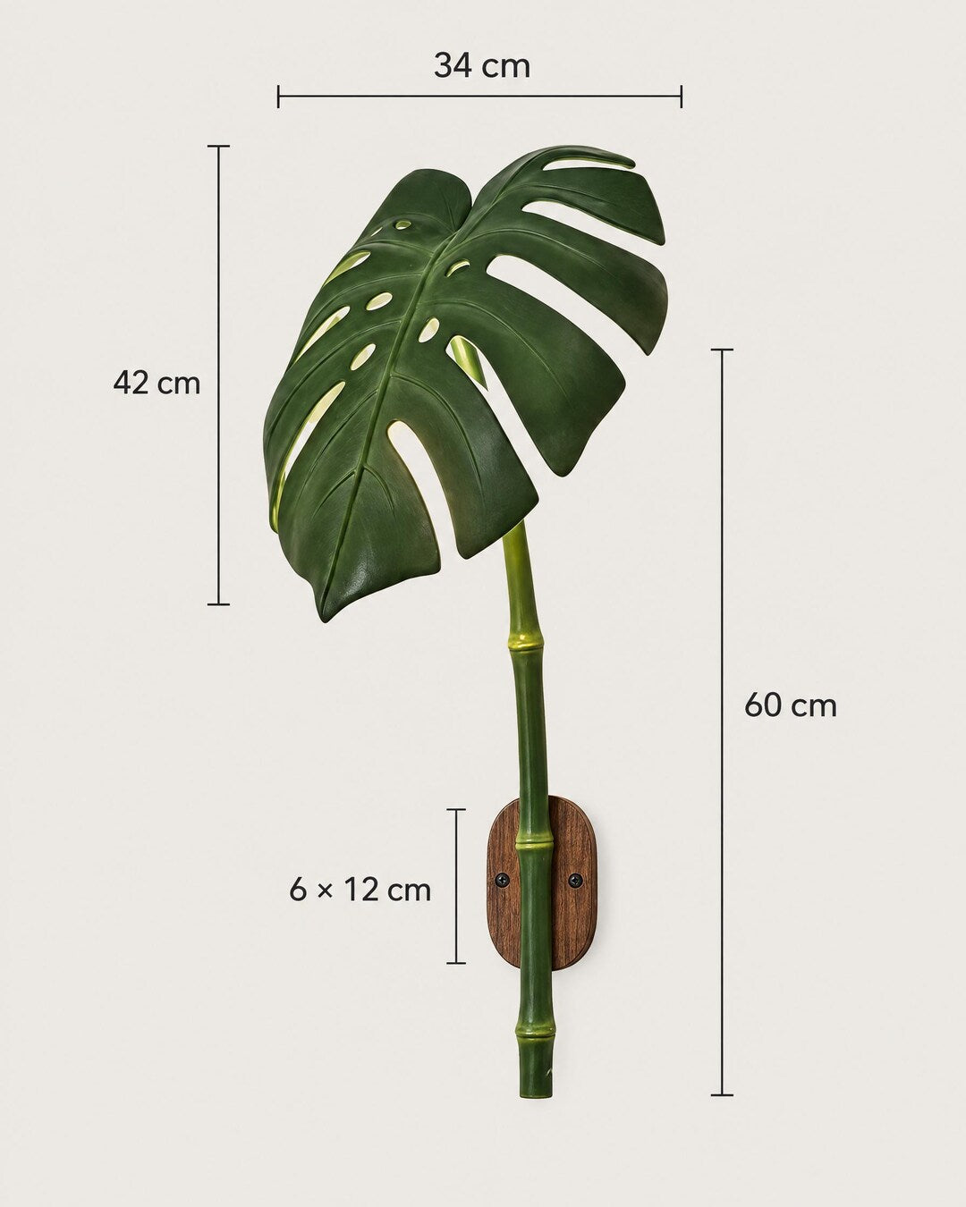 Monstera Leaf Wall Lamp
