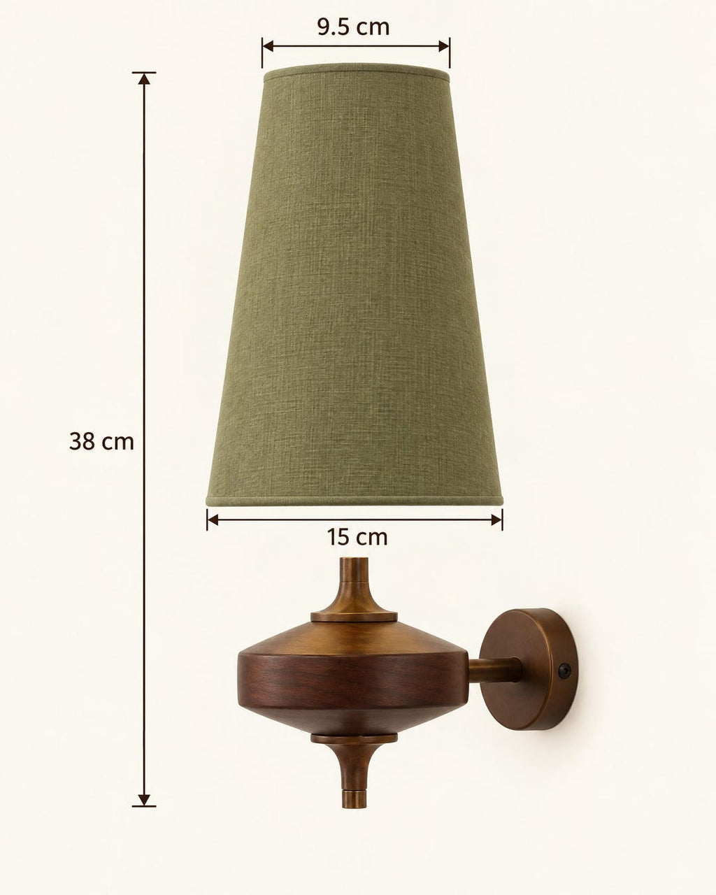 Knitted Shade Wood Wall Sconce