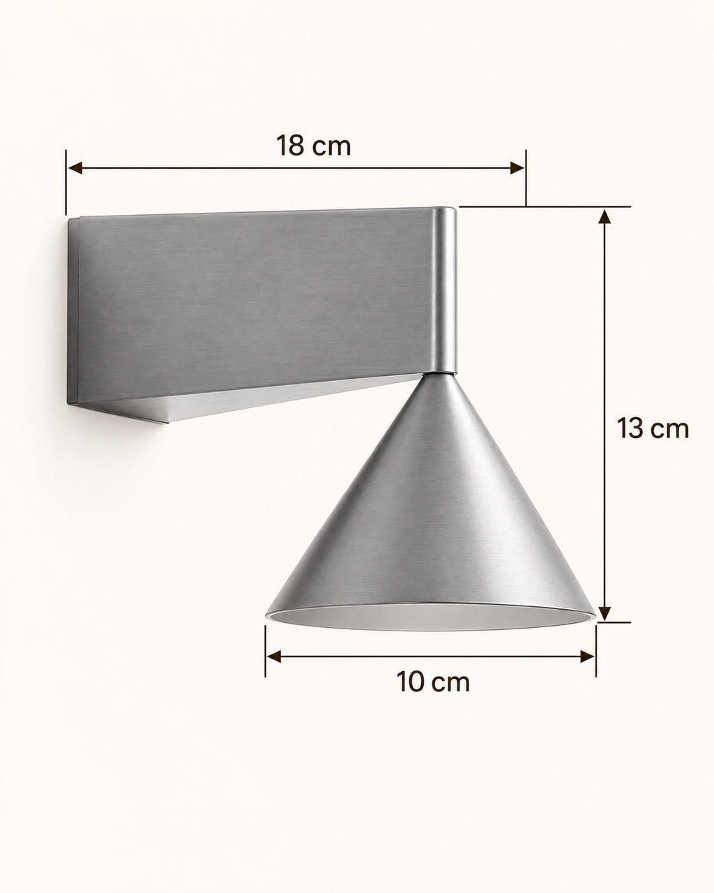 Aluminium Cone Wall Sconce