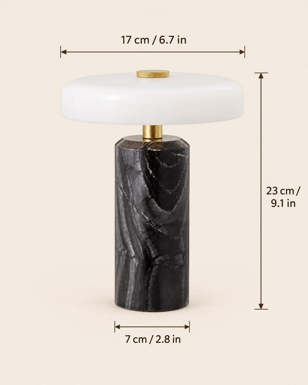 Cordless Marble Table Lamp