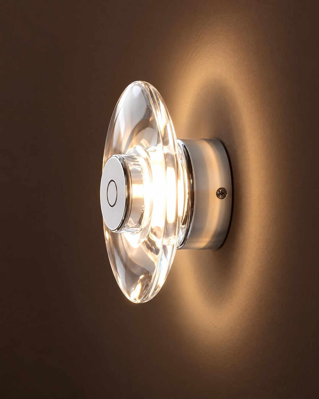 Crystal Disc Wall Sconce