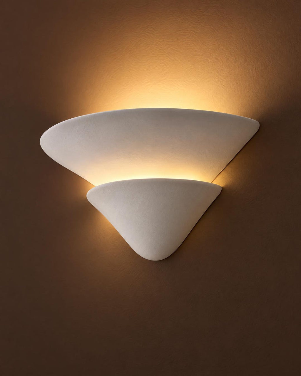 Two-Tier Plaster Wall Sconce